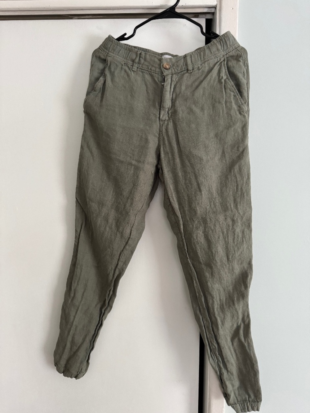 Cala Linen Green Pants